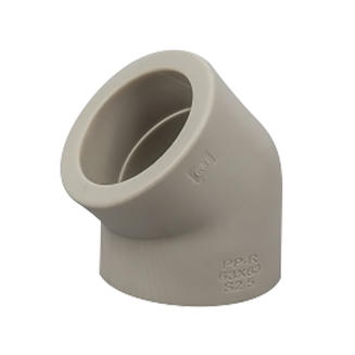 High quality Plastic Pipe Fitting PPR 45 Degree Elbow