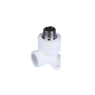 PPR pipe fitting male threaded elbow with disk